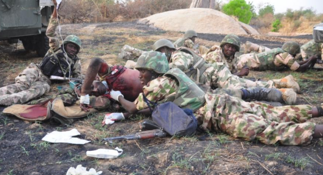 Shocking: Nigerian soldiers fighting Boko Haram fainted, crying for water and food!